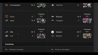 NFL 2025 Season: Week 18 - Scores