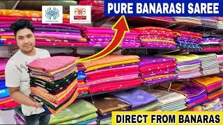 Pure Banarasi Silk Katan & Pure Organza Saree Manufacturer from Banaras 🔥🔥 HALEEMA CREATION BANARAS
