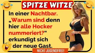 🤣Spitze Witze: In einer Nachtbar sind alle Hocker nummeriert ... lustig 🤣😂🤣