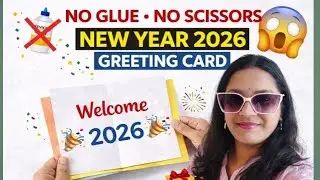 🎉LAST MINUTE 🎉 New Year Gift 2026 &bull; how to make new year gift 😱 new year greeting card &bull; new year 