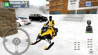Snowmobile Driving | Snow Driver Winter Ski Park Game - Android Gameplay FHD