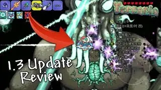 TERRARIA 1.3 MOBILE FOR ANDROID/IOS!? EARLY UPDATE REVIEW + NEW ITEMS!!
