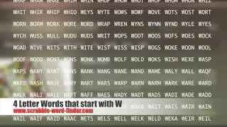 4 letter words that start with W