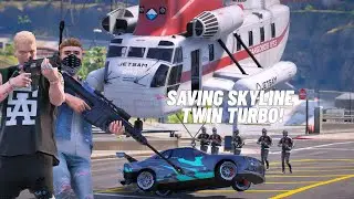 SKYLINE TWIN TURBO KEI HAMPIR DIAMBIL AKU GAGALKAN DAN KELUARKAN AMUKAN GUNDAM SKYLINE
