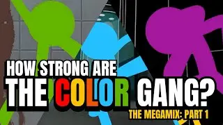 How Strong Are the Color Gang? (Part 1: Blue, Green, and Purple) (Alan Becker Stick Figure)