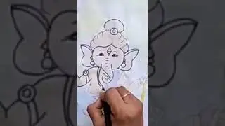 ganpati drawing|| online drawing class// #Mamta's Art