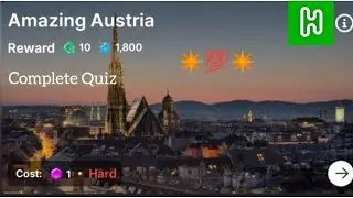 Amazing Austria Quiz Answer | HichApp GK Quiz | Marco Polo | Everything about Europe Quizzes Answer