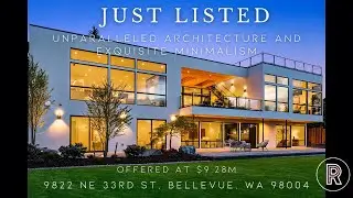 Just Listed - Unparalleled Architecture and Exquisite Minimalism in Bellevue, WA