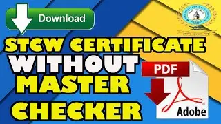 MASTER CHECKER NOT SHOWING | DOWNLOAD STCW CERTIFICATE WITHOUT MASTER CHECKER FROM DG SHIPPING