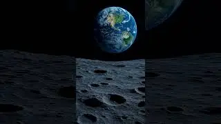 Experience the breathtaking moment Earth appears above the Moon's#space #nasa #update #moon #