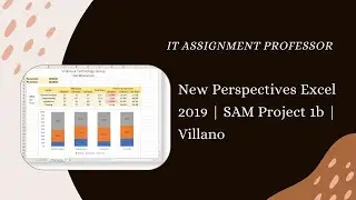 Excel Assignment Help - New Perspectives Excel 2019  | SAM Project 1b Solution | Step-by-Step