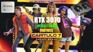 Fortnite All Graphics Settings Test - RTX 3070 + Ryzen 7 5800X | 1080P | Chapter 7