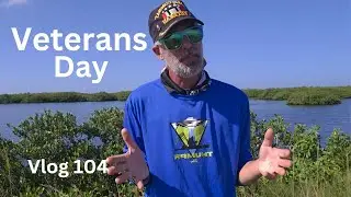 Vlog 104 Quick Veterans Day Fishing trip. Slow but beautful day on the Indian River Lagoon