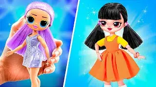 Boneca do Round Six e a Wandinha Viraram Mam&atilde;es! LOL OMG DIYs