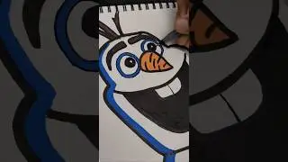 Drawing Olaf The Snowman From Frozen 1⛄❄️#art #drawing #olaff #snowman #frozen ##fyp #shorts