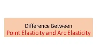 Difference between point and arc elasticity
