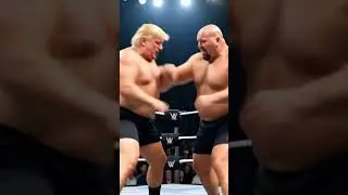 in USA Mr Donaldtrump doing wrestling with Bigshow and USA people like it #usa #shortsfeed #wwe #uk
