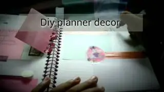 Diy planner decor .