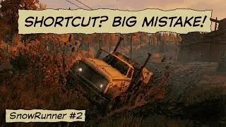 Pinewood Express Nightmare & Shortcut Fails | SnowRunner Gameplay Playthrough #2