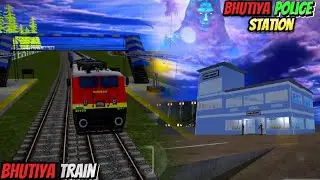 Bhutiya Train VS Police Station Horror Haunted Story Dinosaur Zombies in Indian Bikes Driving 3D