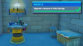 Upgrade a weapon at Salty Springs ✅ Upgrade Bench Location in Salty Springs (Fortnite Week 5)