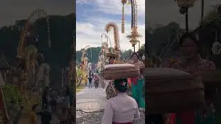 Suasana Kuningan di Desa Penglipuran Bali🌼🌺 #desapenglipuran #bali #kuningan #galungan