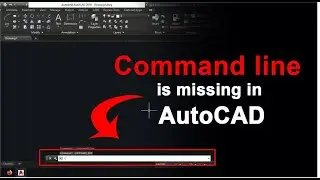 How To Restore Missing Command line in AutoCAD II Show and hide the command line II Tutorial -10