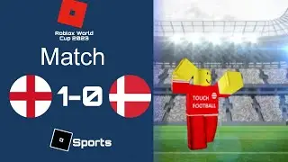 England VS Denmark 1-0 | Roblox Touch Football