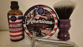 Wetshaving: BBS - American Barbersho, BOTI brush and King C Gillette 