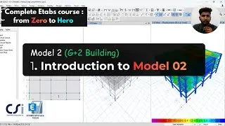 Model 2 : 01 &ndash; Introduction to Model 02 (G+2 Building) | ETABS Complete Course