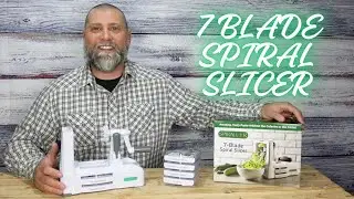 7-Blade Vegetable Spiralizer: Strongest-Heaviest Spiral Slicer