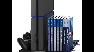 Kootek Vertical Stand for PS4 - Cooling Fan Controller Charging Station