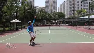 practice set Vu vs Tiep, Saigon tennis singles highlights