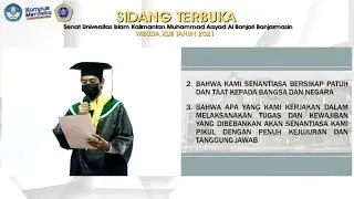 Janji Wisudawan WISUDA XLIII Tahun 2021 UNISKA