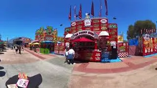 2024 Orange County Fair / OC Fair: 360 VIDEO Walkthrough Main Mall near The Hangar #alwaysagoodtime