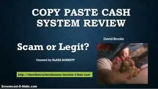 Copy Paste Cash System Review - Is Copy Paste Cash System a Scam?