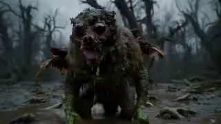 creepy swamp creature #2 #monster #beast #ai #aivideo