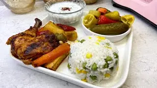 FIRINDA SEBZELİ TAVUK  ve GARNİT&Uuml;RL&Uuml; PİLAV / AkşamYemeği Men&uuml; / Tavuk Yemekleri / YEMEK TARİFLERİ