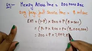Demand Paging | Performance | OS | Lec-23 | Bhanu Priya