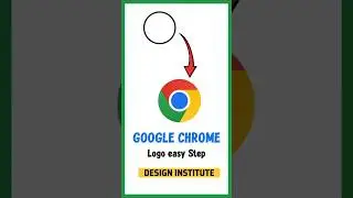 How to create google chrome logo in Adobe illustrator easyway #photoshopediting #vectornator #cursor
