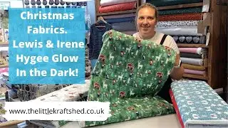 Lewis and Irene Hygee Glow in The dark - Christmas fabrics