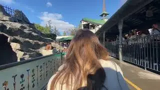 Matterhorn Bobsleds Tomorrowland Side - Racing Another Bobsled at Disneyland 2023 02 26
