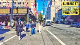 Vancouver Walk 🇨🇦 - Burrard St, Downtown