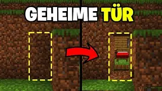 Minecraft geheime T&uuml;r bauen Tutorial - Geheimgang bauen in Minecraft 1.21