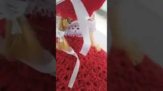 Um projeto finalizado com sucesso, cobre bolo boneca 🧶