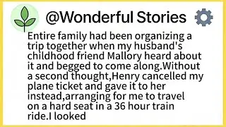 Entire family had been organizing a trip together when my husband's childhood friend Mallory
