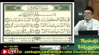 Kelas Tahsin | 01 Des 2025 | Ust. Mas'ud Mustaqim, M.Pd.I #tahsin #juz30 #tadarus #alkafirun 