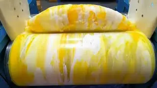 Silicone color mixing process ( white and chrome yellow )