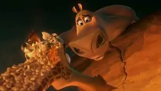 Madagascar Escape 2 Africa 2008 Walt Disney Animation Studios Melman Volcano Falling scene Blue-ray