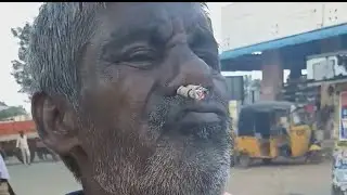 Indian Man Showed his epic desi Smoking Tricks with bidi,a thin,Indian cigarette